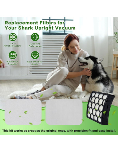 Filtros de Reemplazo VIEWALL para Aspiradora Shark ZU100 ZU102