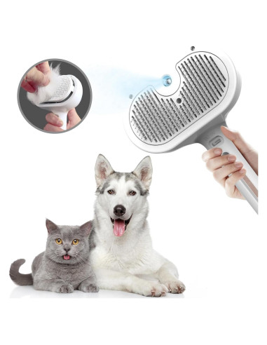 Cepillo de Vapor para Mascotas Akihatorii Blanco 3 en 1