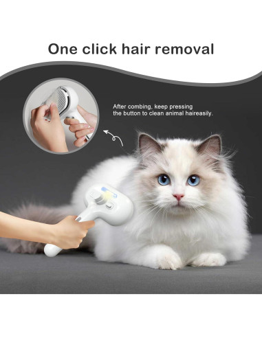 Cepillo de Vapor para Mascotas Akihatorii Blanco 3 en 1