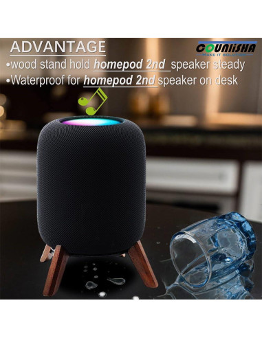 Soporte de Madera para Homepod 2da Generación Sunley Master