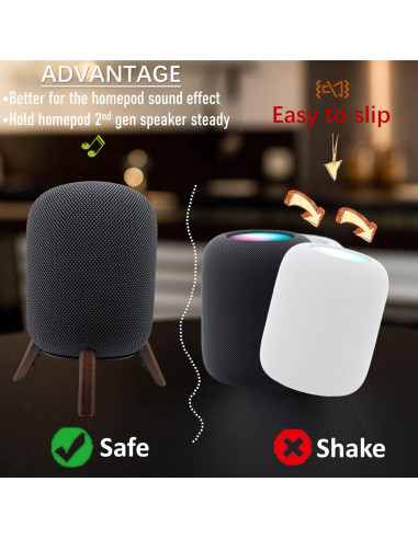 Soporte de Madera para Homepod 2da Generación Sunley Master