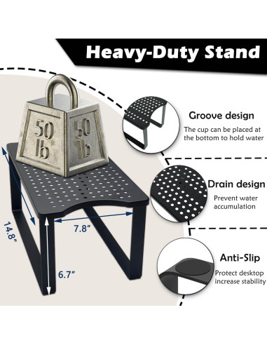 Soporte para Dispensador de Agua Oxyooh - Metal Negro 11.4L