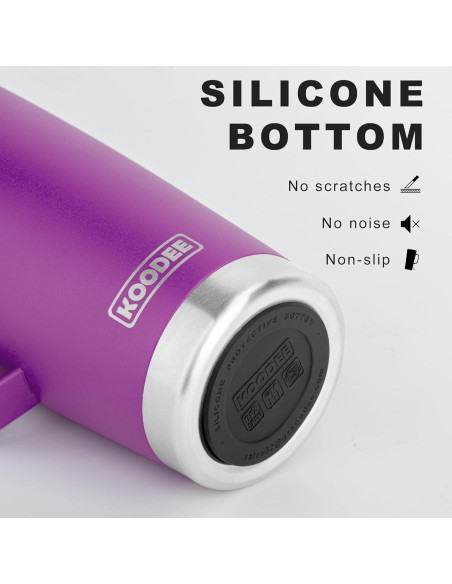 Taza de Café Aislada koodee 590 ml Acero Inoxidable Púrpura