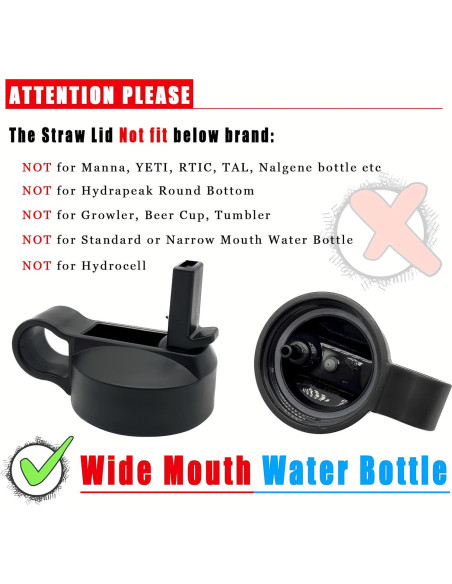 Tapa de Pajilla de Reemplazo Ouharty para Hydro Flask 12-64 oz Tapa de Pajilla de Reemplazo Ouharty para Hydro Flask 12-64 oz