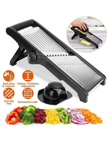 Rebanador de Mandolina Ajustable Genérico Acero Inoxidable 1-15mm