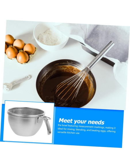 Tazón Mezcla Acero Inoxidable Zerodeko 400ml con Canasta