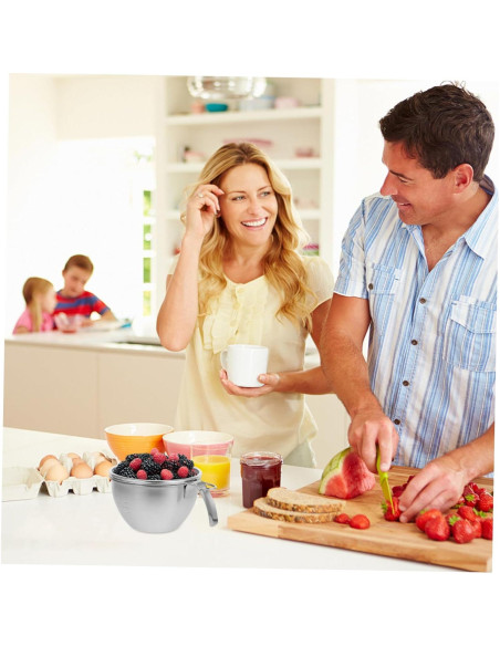 Tazón Mezcla Acero Inoxidable Zerodeko 400ml con Canasta