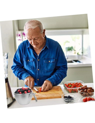 Tazón Mezcla Acero Inoxidable Zerodeko 400ml con Canasta