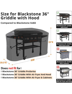 Cubierta para Parrilla Blackstone 36" PasWith Impermeable 2