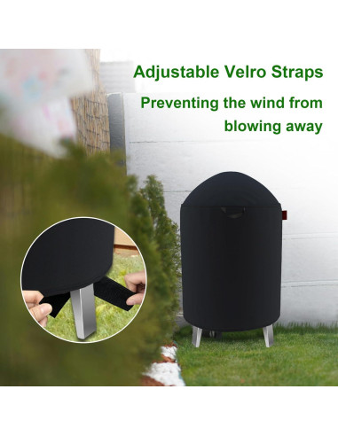 Cubierta Redonda para Ahumador Cover Geny 25" (63.5 cm) D x 35" (88.9 cm) H