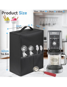 Cubierta de Polvo Isatdora para Máquina de Helados 33x24x42cm 2