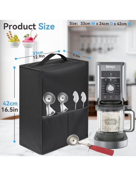 Cubierta de Polvo Isatdora para Máquina de Helados 33x24x42cm