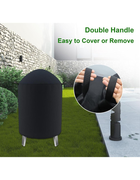 Cubierta Redonda para Ahumador Cover Geny 25" (63.5 cm) D x 35" (88.9 cm) H