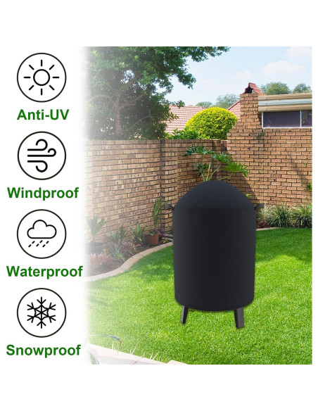 Cubierta Redonda para Ahumador Cover Geny 25" (63.5 cm) D x 35" (88.9 cm) H