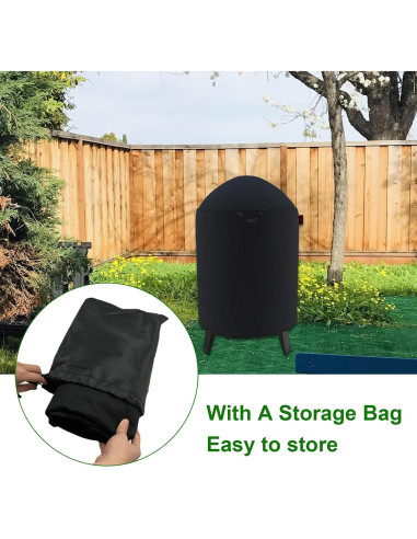 Cubierta Redonda para Ahumador Cover Geny 25" (63.5 cm) D x 35" (88.9 cm) H