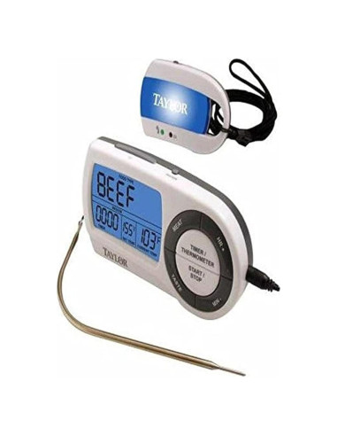 Termómetro Inalámbrico Remoto Gourmet Taylor - LCD, 61m