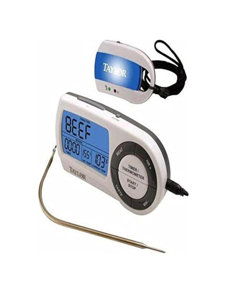 Termómetro Inalámbrico Remoto Gourmet Taylor - LCD, 61m