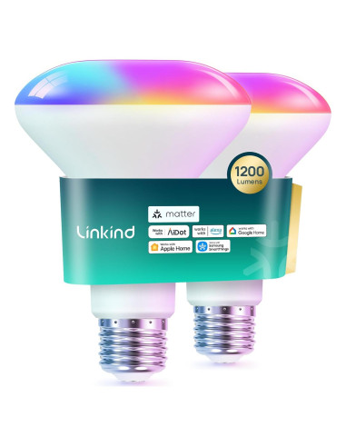 Bombillas Inteligentes Linkind Matter 1200LM E26 RGBTW 2Pack