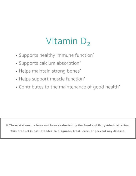 Vitamina D2 2000 UI Vegana Amazon Elements 65 Cápsulas Vitamina D2 2000 UI Vegana Amazon Elements 65 Cápsulas