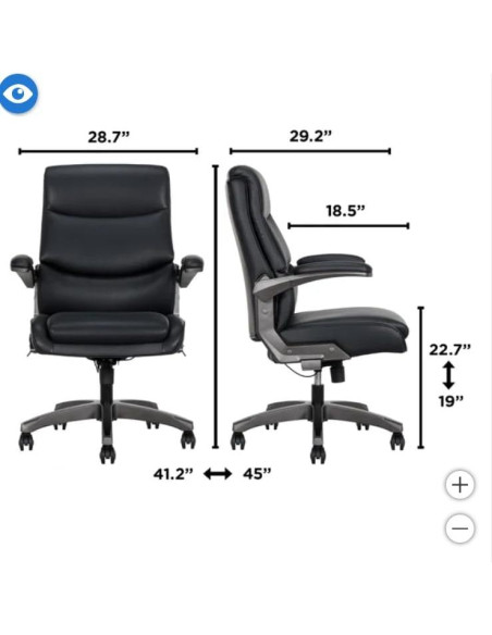 Silla de Oficina Ejecutiva L.a.Z.-Boy Manager Negra Silla de Oficina Ejecutiva L.a.Z.-Boy Manager Negra