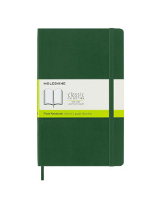 Cuaderno Moleskine Grande Verde Mirtillo Sin Rayas 192 Páginas