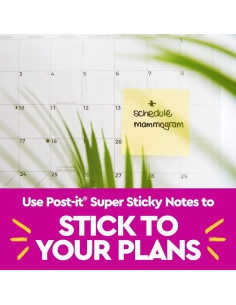 Notas Post-it Súper Adhesivas Amarillo Canario 10.16x15.24 cm 4 Blocs 2