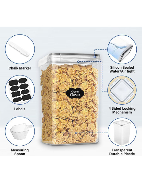 Contenedores de Almacenamiento de Alimentos Stelive 2 Piezas 6.5L