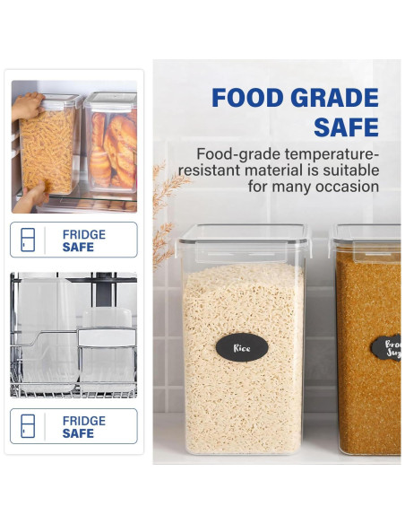 Contenedores de Almacenamiento de Alimentos Stelive 2 Piezas 6.5L