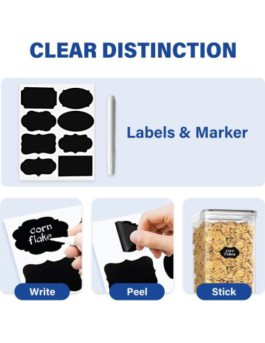 Contenedores de Almacenamiento de Alimentos Stelive 2 Piezas 6.5L