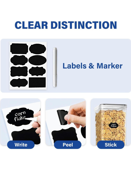 Contenedores de Almacenamiento de Alimentos Stelive 2 Piezas 6.5L