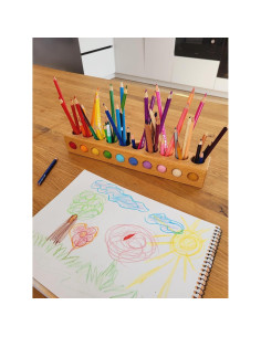 Soporte de Lápices de Madera Personalizado para Escritorio 2