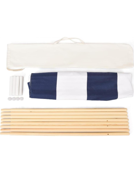 Tienda Teepee para Niños Costzon Rayas Azules y Blancas