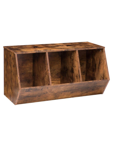 Cubículo de Almacenamiento de Juguetes HOOBRO 3 Estantes 80x30 cm