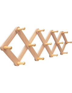 Estante de Pared Expandible Mila Millie | 13 Ganchos de Madera 2