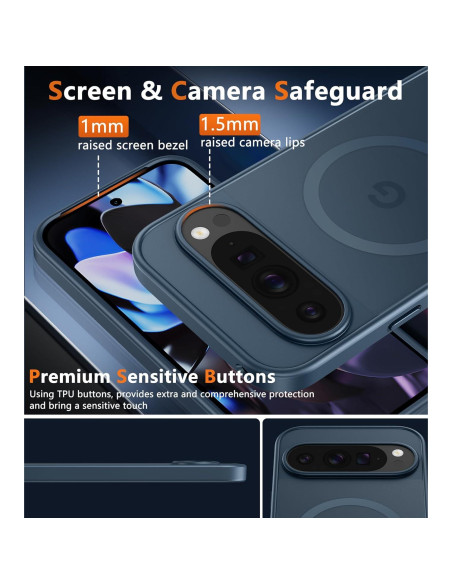 Funda Magnética FNTCASE para Google Pixel 9 Pro XL Azul Funda Magnética FNTCASE para Google Pixel 9 Pro XL Azul