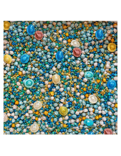 Relleno Sensorial Oceánico Bajo el Mar - 2 Tazas