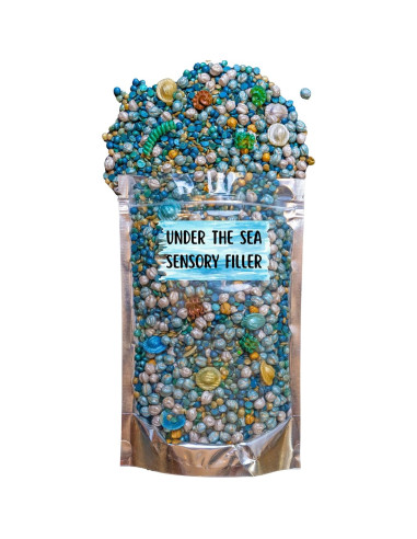 Relleno Sensorial Oceánico Bajo el Mar - 2 Tazas