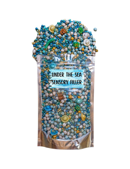 Relleno Sensorial Oceánico Bajo el Mar - 2 Tazas