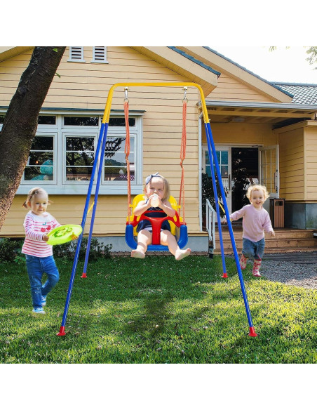Columpio 3 en 1 FCOUMY para Niños Pequeños - Jardín e Interior