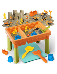 Mesa Sensorial Castillo Lehoo con 1.18kg de Arena y 6 Camiones