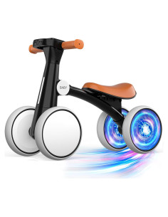 Bicicleta de Equilibrio PTINTYE para Bebés 10-36 Meses Negra