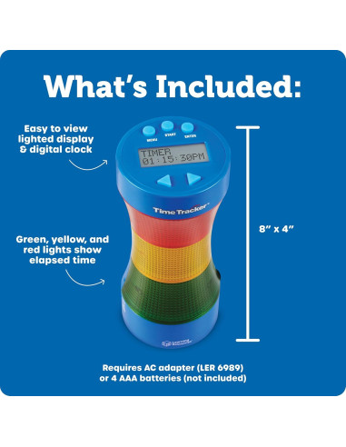 Reloj Visual y Temporizador Learning Resources LER6989 21.8x13.7cm
