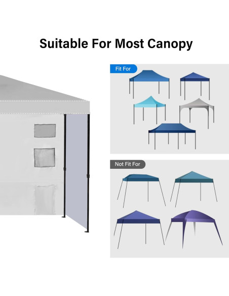 Paredes Laterales para Canopy MALOROY 3 Paneles 304.8x193 cm