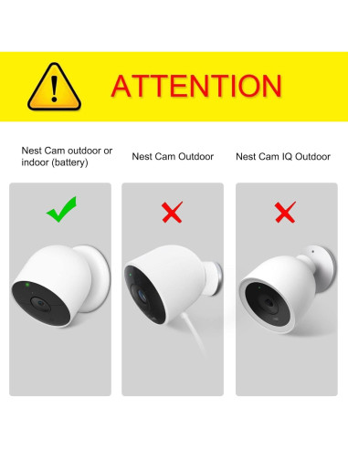 Funda de Silicona Fintie para Nest Cam Batería 2021, Negra