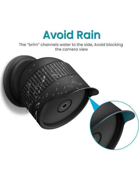 Funda de Silicona Fintie para Nest Cam Batería 2021, Negra