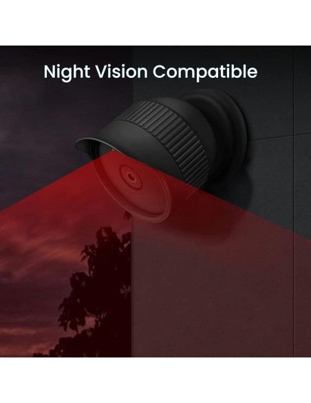 Funda de Silicona Fintie para Nest Cam Batería 2021, Negra