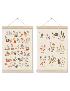 Marco de Colgar Póster DOI-LANEE 2PCS 30.5x40.6 cm Beige