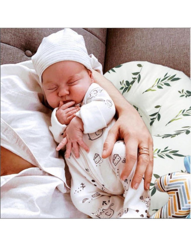 Funda de Almohada de Lactancia Little Jump - 2 Unidades Hoja de Olivo