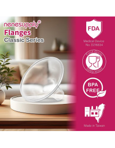 Flange de 21mm Nenesupply para Extractores Medela - 2 Piezas 2
