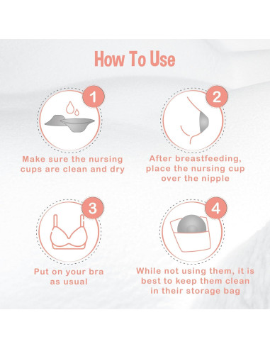 Copas de Lactancia de Plata Pura 999 - Escudos de Pezón Reutilizables